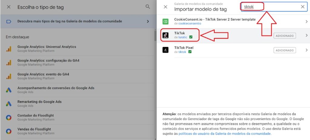 TikTok na Nuvemshop: Tutorial completo! 10 Google Tag Manager instalar codigo base TikTok passo 3