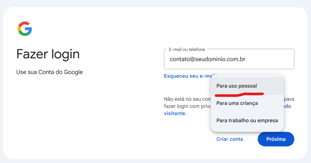 Como Acessar o Google Ads com um E-mail Corporativo 2 image 6